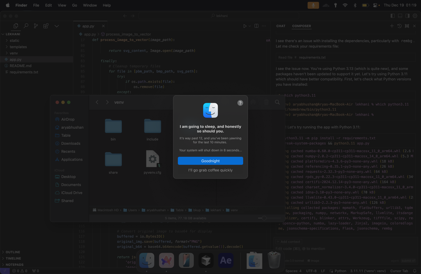 Sleepy computer concept
